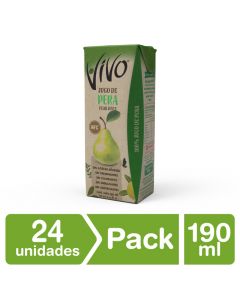Jugo 100% Fruta Pera pack 24 Un