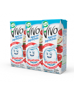 Agua Saborizada Manzana pack 3 Un