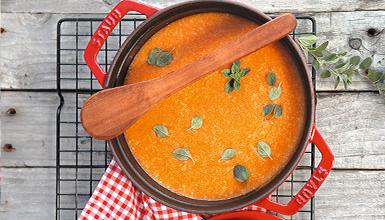 Crema de Tomates y Sémola